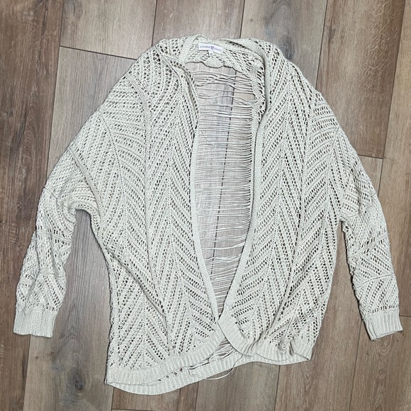 Altar'd State Sweaters - Altar'd State Cream Open Loose Knit Cardigan